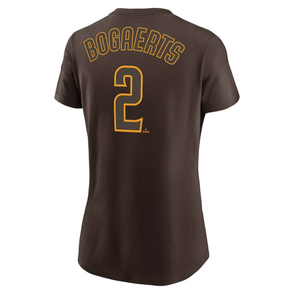 Xander Bogaerts San Diego Padres Nike Women's Name & Number T-Shirt - Brown T-shirts