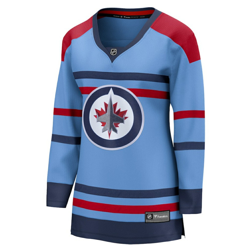 NHL Winnipeg Jets Fanatics Women's Alternate Anniversary Breakaway Jersey - Light Blue