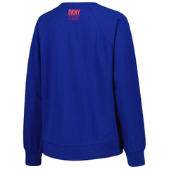 Philadelphia 76ers DKNY Sport Women's Regina Raglan Pullover Sweatshirt Royal