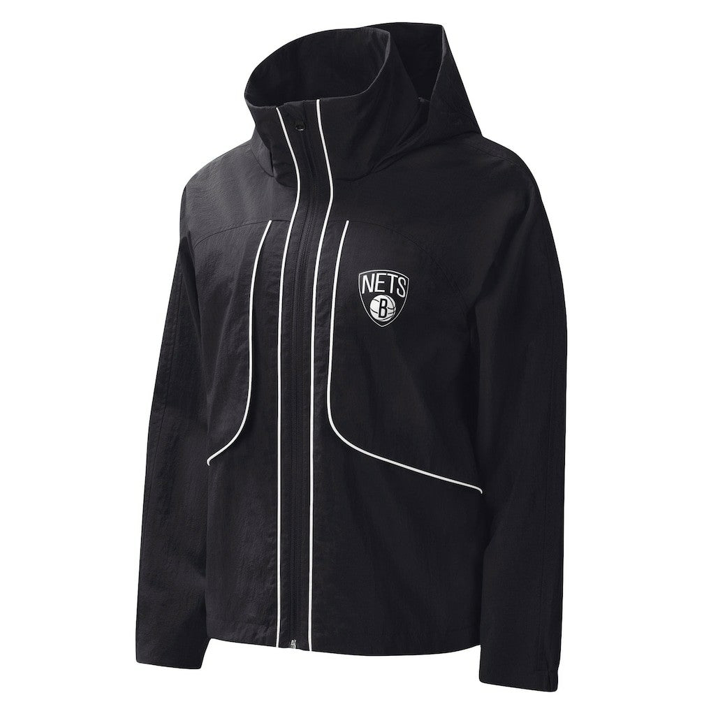 Brooklyn Nets G-III 4Her by Carl Banks Women's Last Shot Full-Zip Hoodie Black