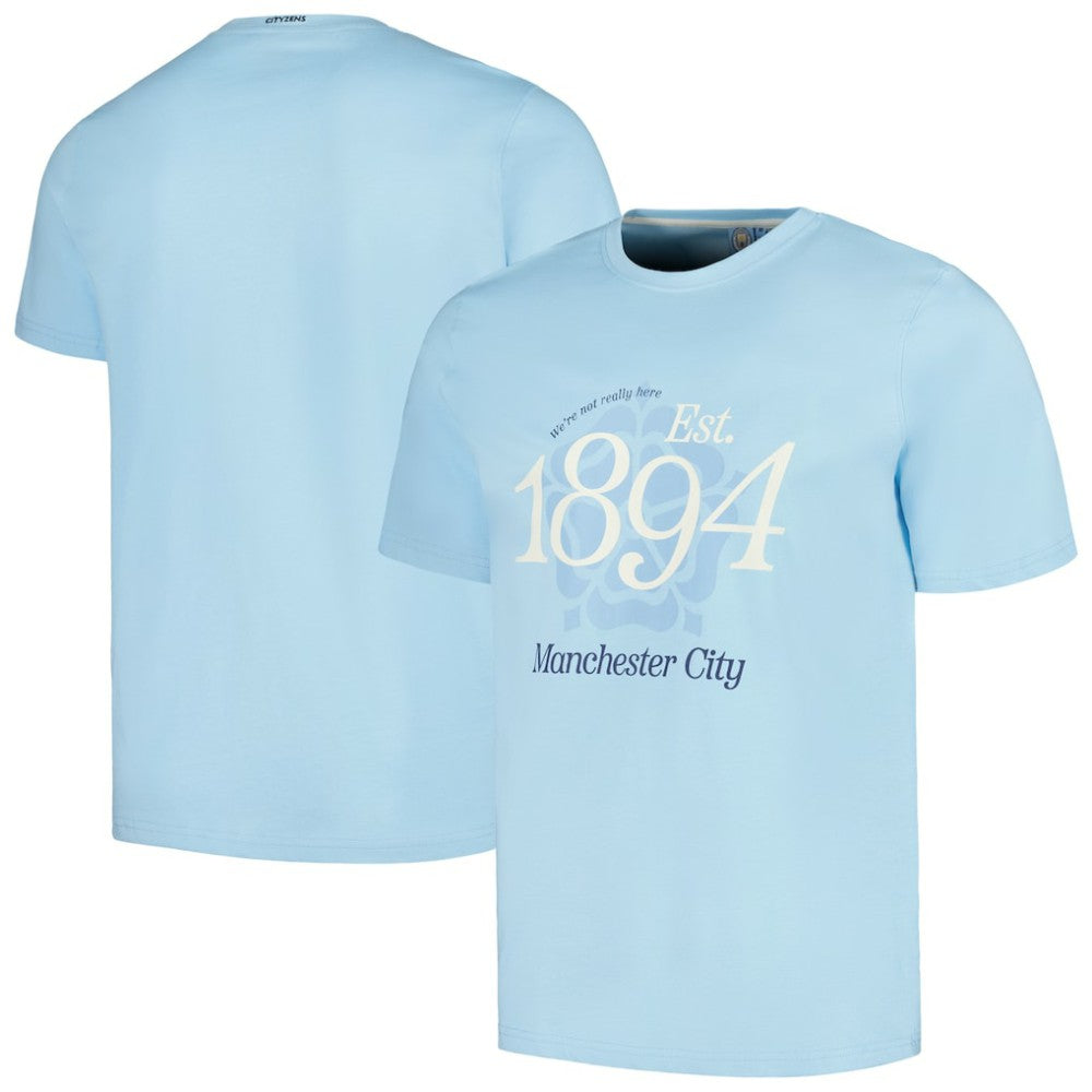 Manchester City Established Relaxed Fit T-Shirt Sky Blue shop