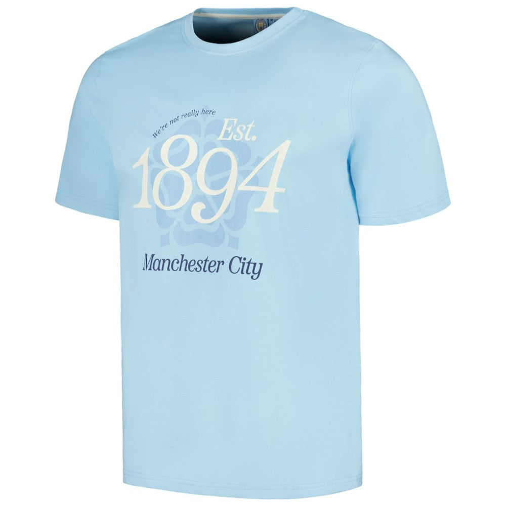 Manchester City Established Relaxed Fit T-Shirt Sky Blue shop