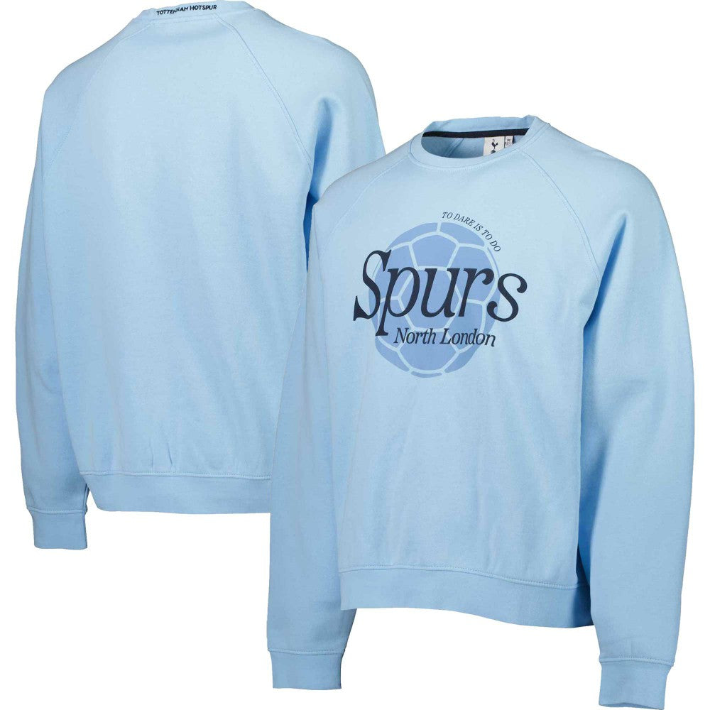 Tottenham Hotspur Foundation Oversized Raglan Pullover Sweatshirt Light Blue sale