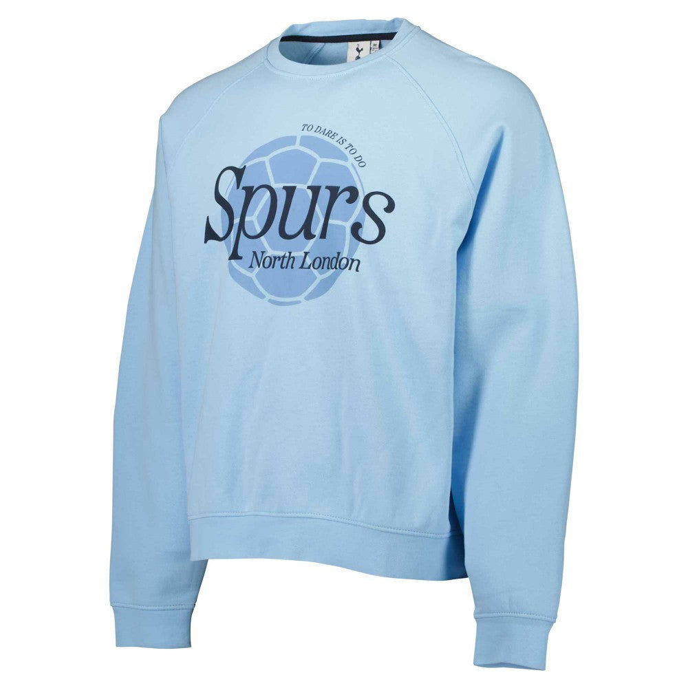 Tottenham Hotspur Foundation Oversized Raglan Pullover Sweatshirt Light Blue sale