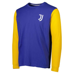 Juventus Blocked Long Sleeve T-Shirt Blue/Yellow
