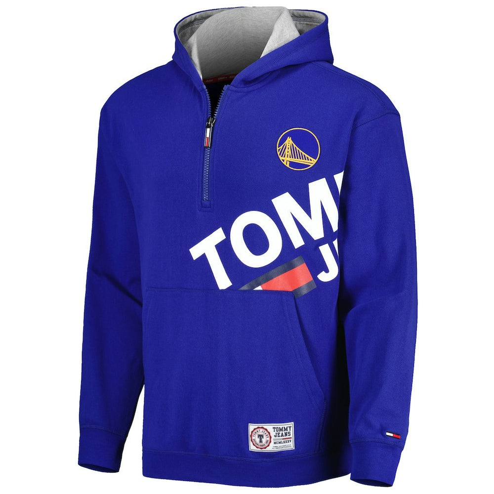 Golden State Warriors Tommy Jeans Bernard Half-Zip Hoodie Royal