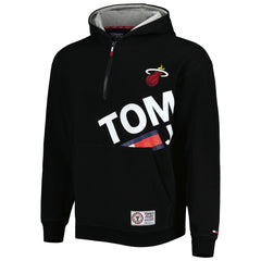 Miami Heat Tommy Jeans Bernard Half-Zip Hoodie Black