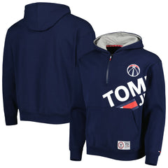 Washington Wizards Tommy Jeans Bernard Half-Zip Hoodie Navy