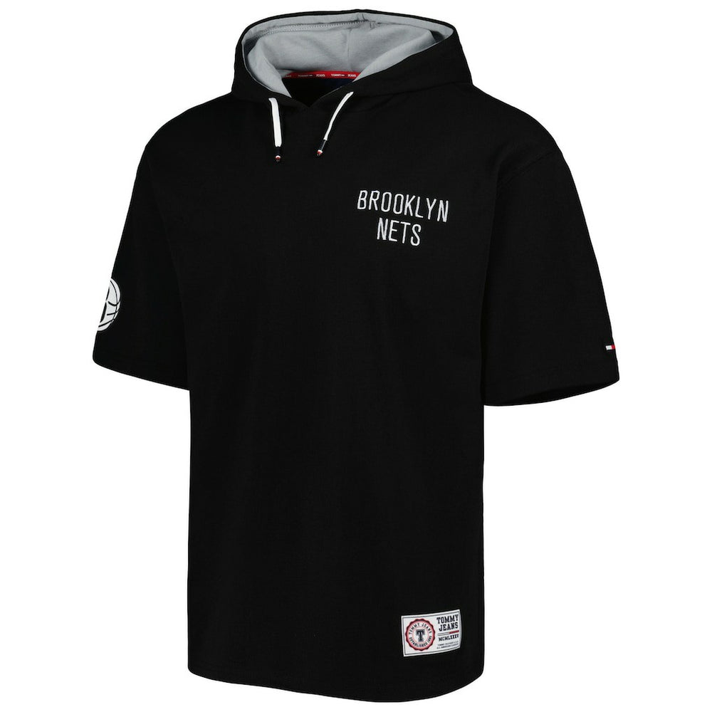 Brooklyn Nets Tommy Jeans Matthew 2-In-1 T-Shirt & Hoodie Combo Set Black/White