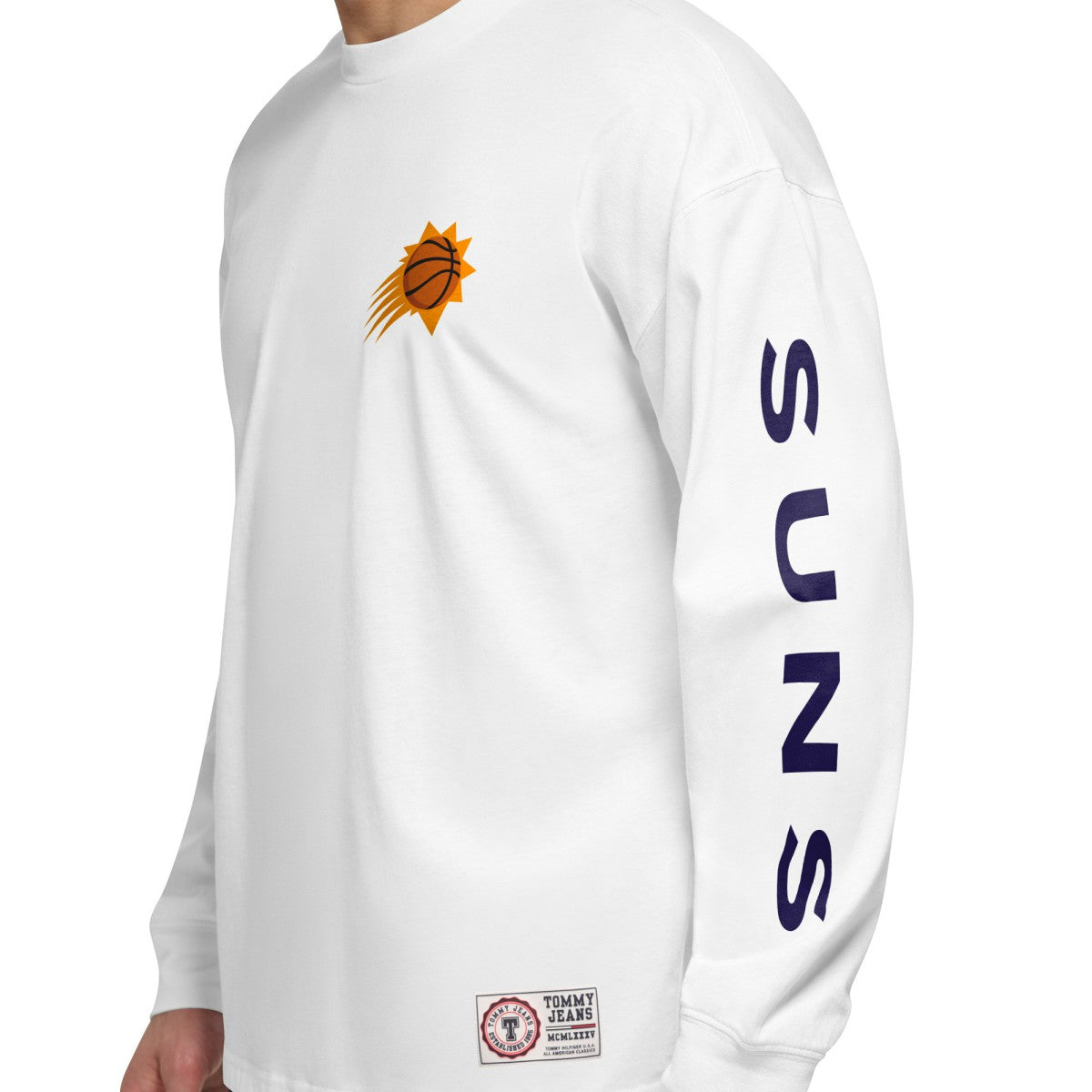 Phoenix Suns Tommy Jeans Matthew 2 In 1 T-Shirt & Hoodie Combo Set Purple/White