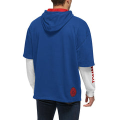 Philadelphia 76ers Tommy Jeans Matthew 2-In-1 T-Shirt & Hoodie Combo Set Royal/White