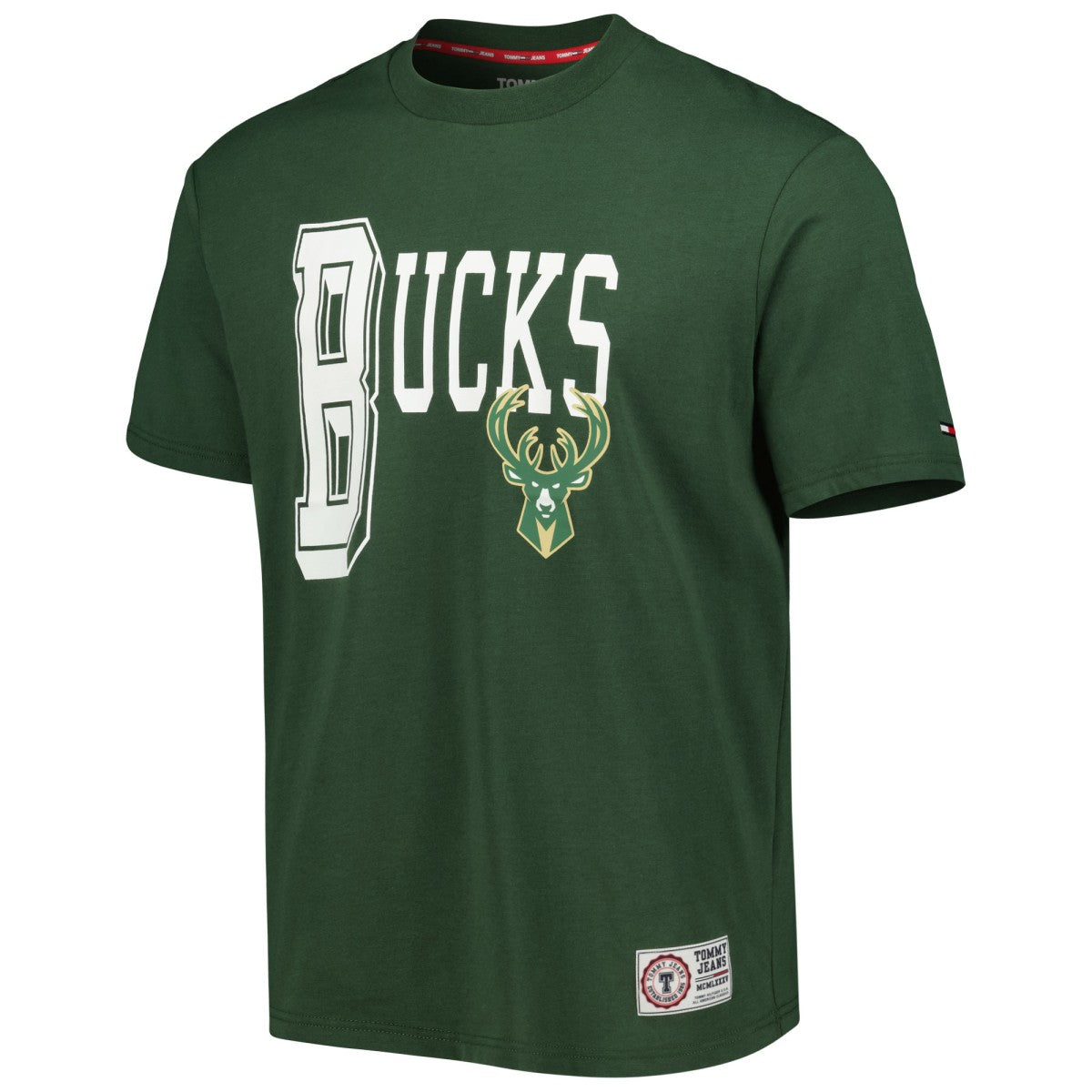 Milwaukee Bucks Tommy Jeans Mel Varsity T-Shirt Hunter Green