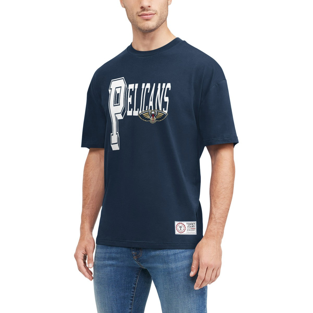 New Orleans Pelicans Tommy Jeans Mel Varsity T-Shirt Navy