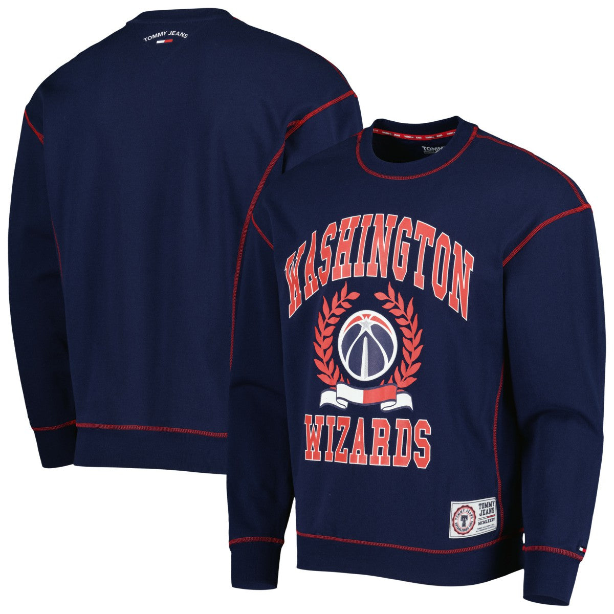 Washington Wizards Tommy Jeans Peter French Terry Pullover Sweatshirt Navy