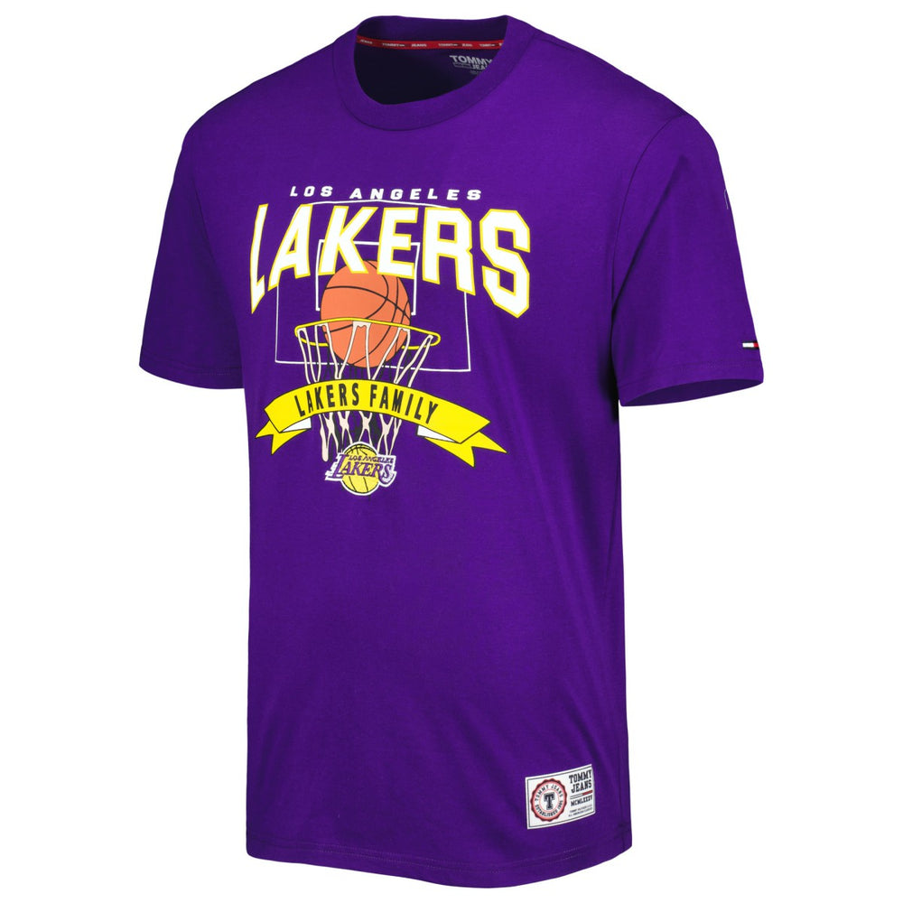 Los Angeles Lakers Tommy Jeans Tim Backboard T-Shirt Purple