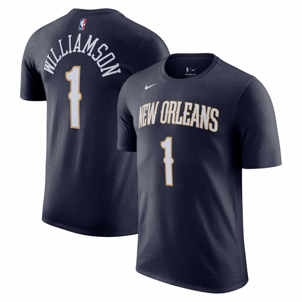 Zion Williamson New Orleans Pelicans Icon 2022/23 Name & Number T-Shirt Navy