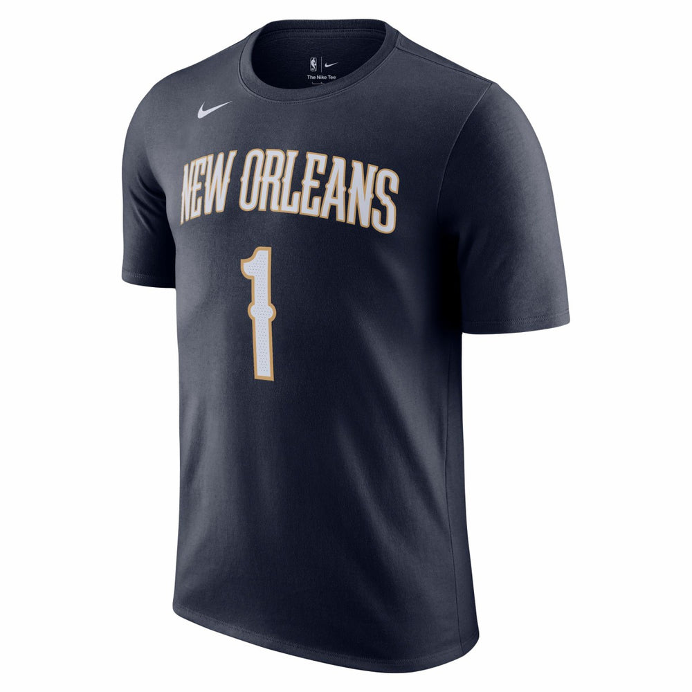 Zion Williamson New Orleans Pelicans Icon 2022/23 Name & Number T-Shirt Navy