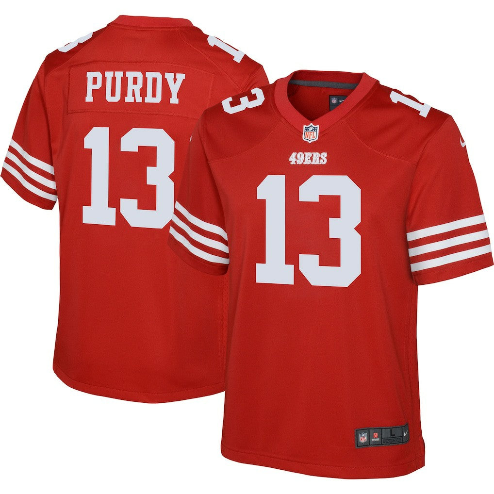 Brock Purdy San Francisco 49ers Youth Game Jersey Scarlet