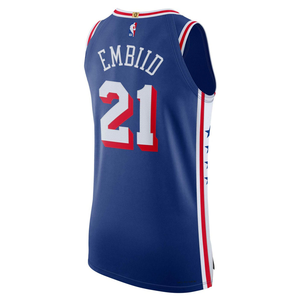 Joel Embiid Philadelphia 76ers Authentic Jersey Icon Edition Royal