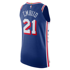Joel Embiid Philadelphia 76ers Authentic Jersey Icon Edition Royal