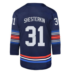 NHL Igor Shesterkin New York Rangers Youth Alternate Premier Player Jersey - Navy