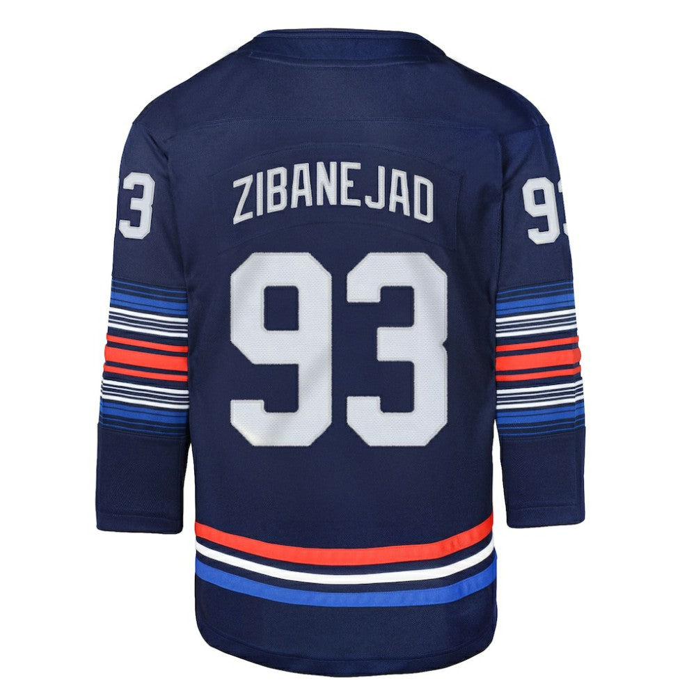 NHL Mika Zibanejad New York Rangers Youth Alternate Premier Player Jersey - Navy
