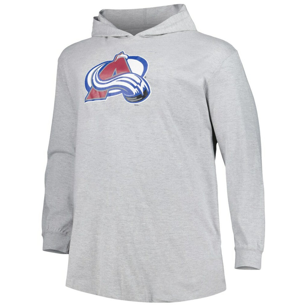 NHL Colorado Avalanche Big & Tall Pullover Hoodie - Heather Gray