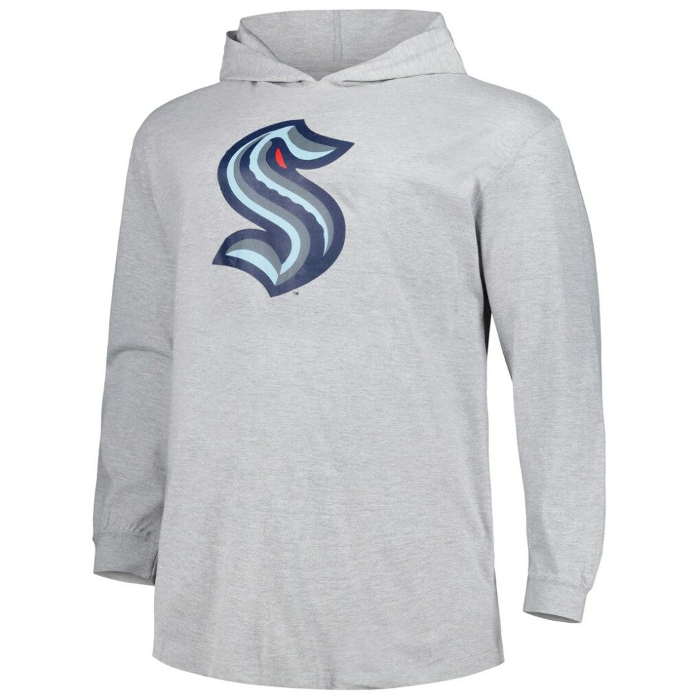 NHL Seattle Kraken Big & Tall Pullover Hoodie - Heather Gray
