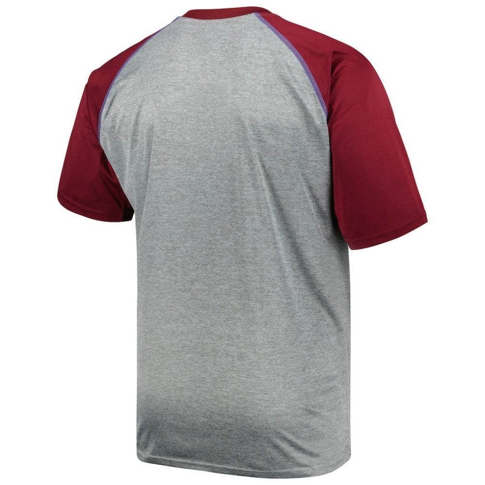 NHL Colorado Avalanche Big & Tall Logo Raglan T-Shirt - Heather Gray