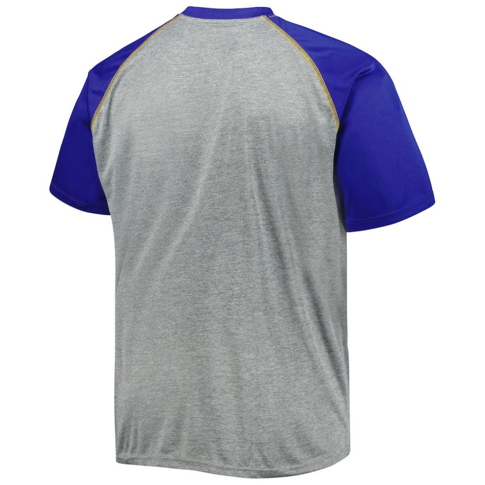 NHL St. Louis Blues Big & Tall Logo Raglan T-Shirt - Heather Gray