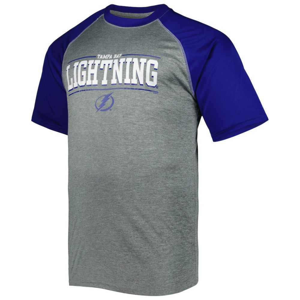 NHL Tampa Bay Lightning Big & Tall Logo Raglan T-Shirt - Heather Gray