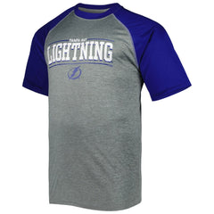 NHL Tampa Bay Lightning Big & Tall Logo Raglan T-Shirt - Heather Gray