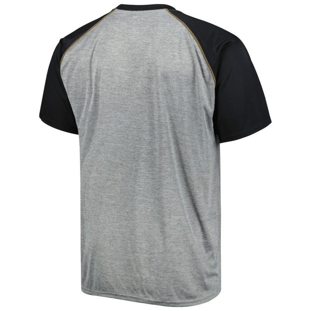 NHL Vegas Golden Knights Big & Tall Logo Raglan T-Shirt - Heather Gray