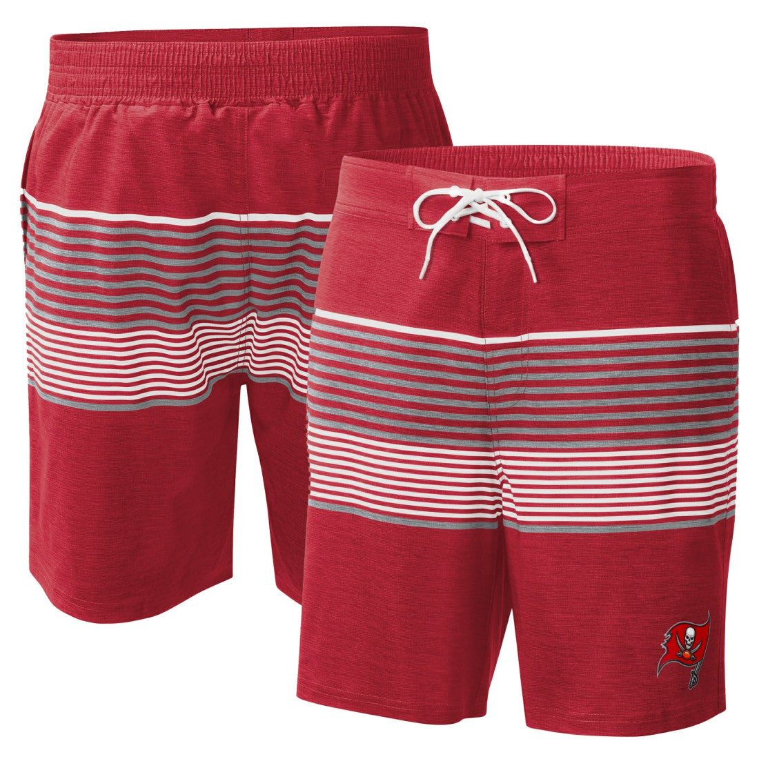 Tampa Bay Buccaneers G-III Sports by Carl Banks Coastline Volley Swim Shorts Red