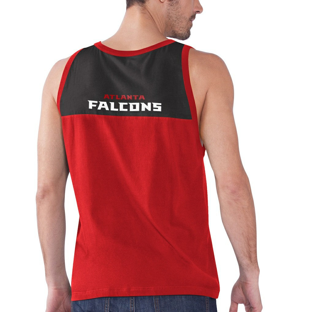 Atlanta Falcons Starter Logo Touchdown Fashion Tank Top Red/Black