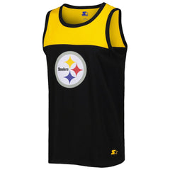 Pittsburgh Steelers Starter Logo Touchdown Fashion Tank Top Black/Gold
