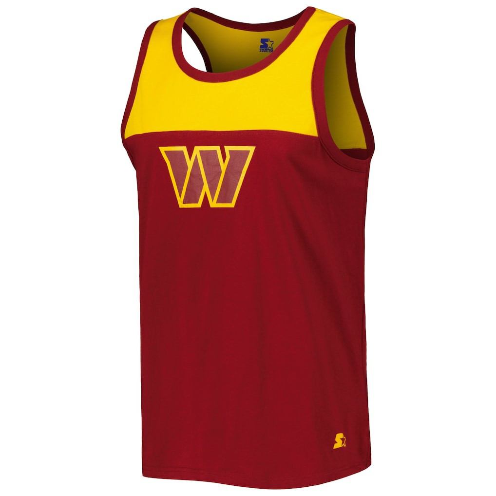 Washington Commanders Starter Logo Touchdown Fashion Tank Top Burgundy/Gold