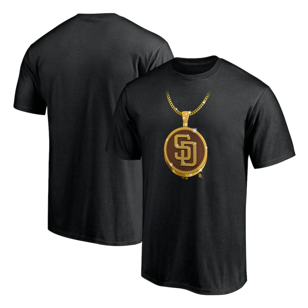 San Diego Padres Team Swagg Chain T-Shirt - Black T-shirts