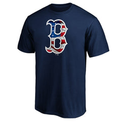 Boston Red Sox Team Banner Wave T-Shirt - Navy T-shirts