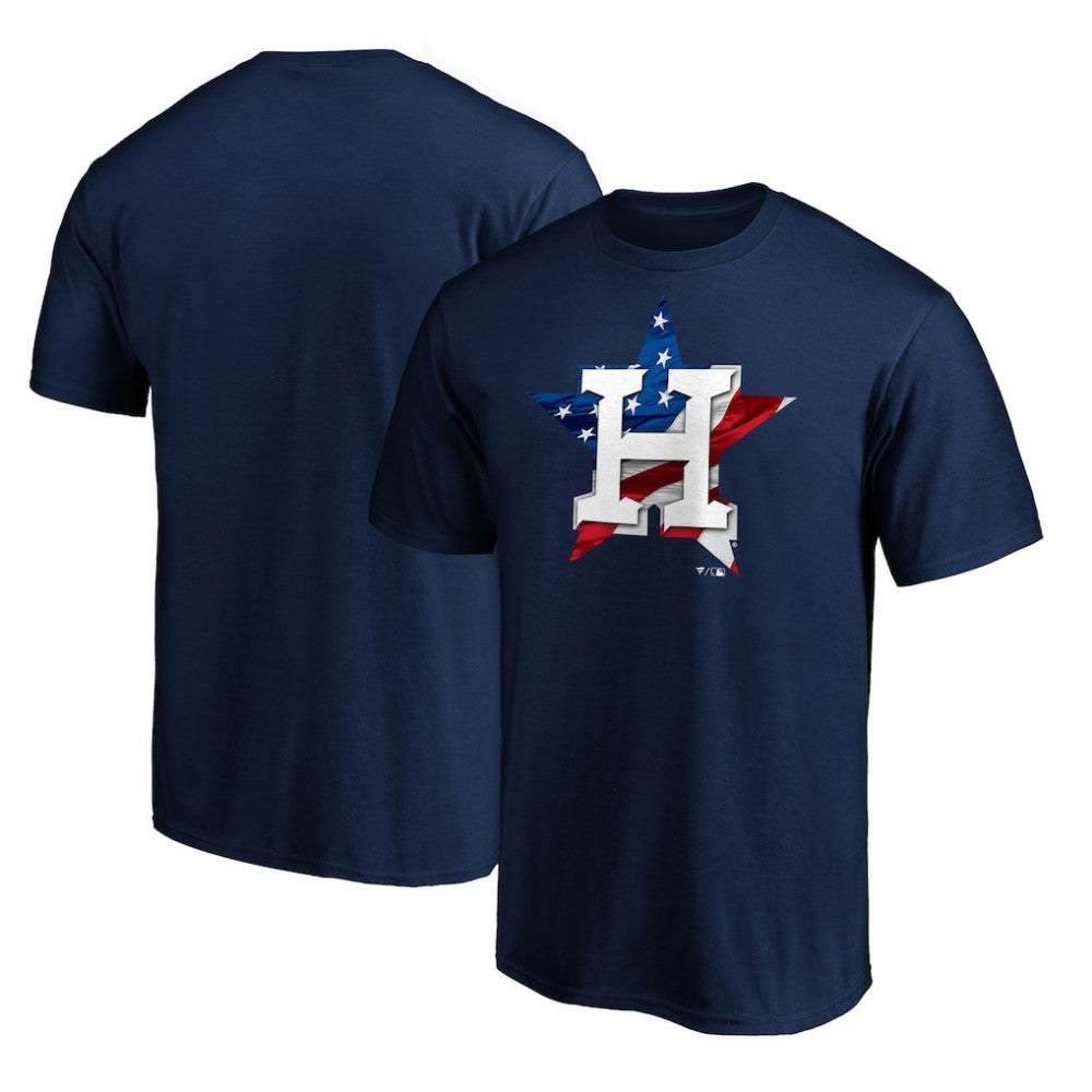 Houston Astros Team Banner Wave T-Shirt - Navy T-shirts