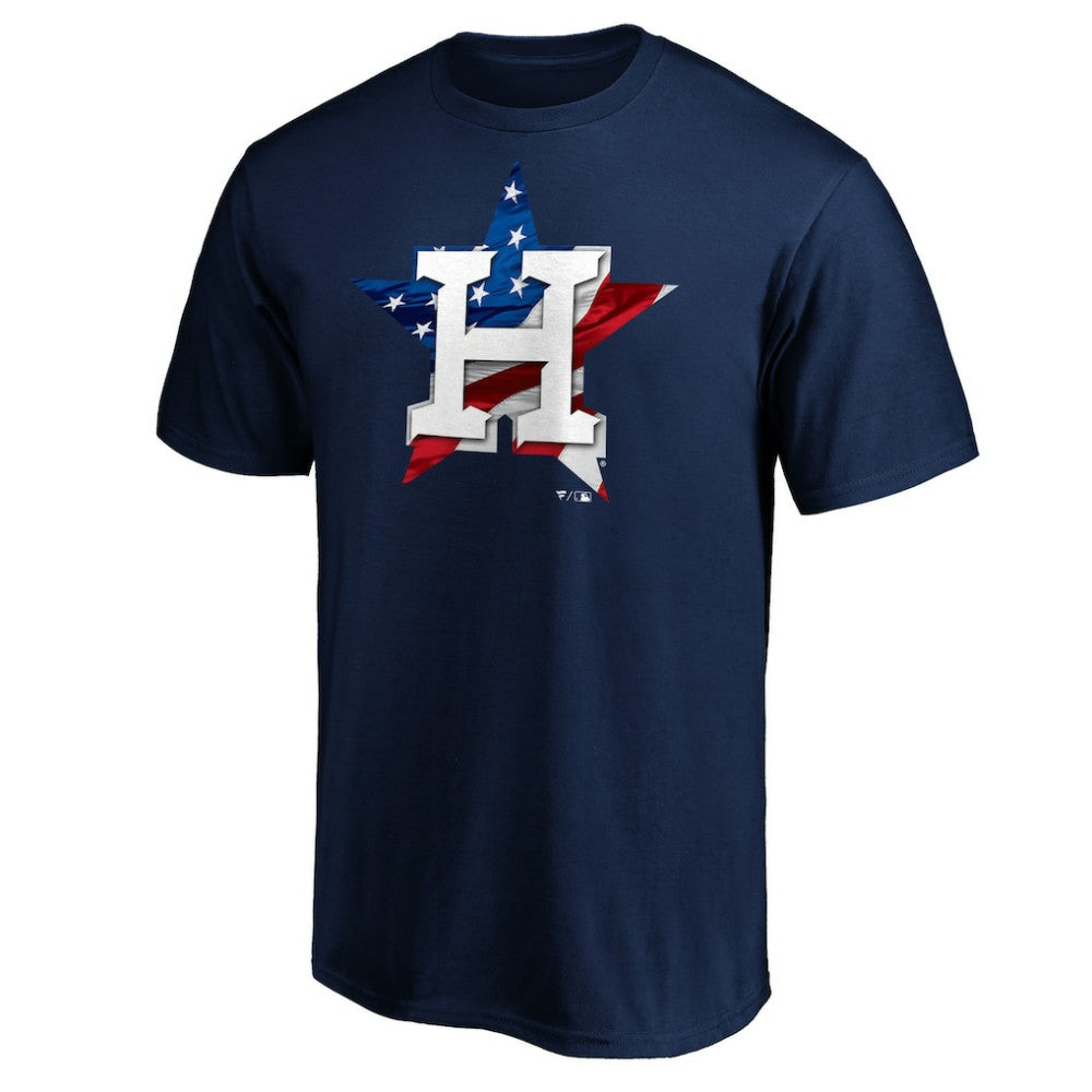 Houston Astros Team Banner Wave T-Shirt - Navy T-shirts
