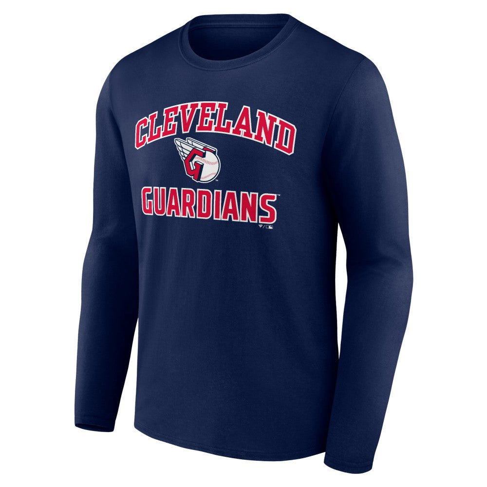 Cleveland Guardians Heart & Soul Long Sleeve T-Shirt - Navy T-shirts