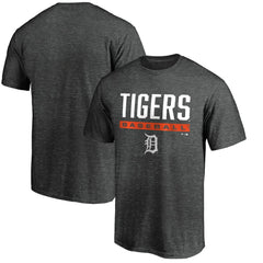 Detroit Tigers Team Win Stripe T-Shirt - Charcoal T-shirts