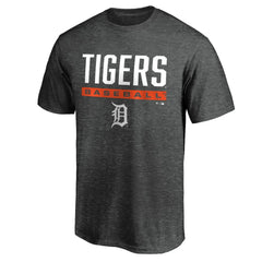 Detroit Tigers Team Win Stripe T-Shirt - Charcoal T-shirts