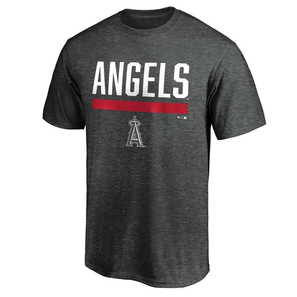 Los Angeles Angels Team Win Stripe T-Shirt - Charcoal T-shirts