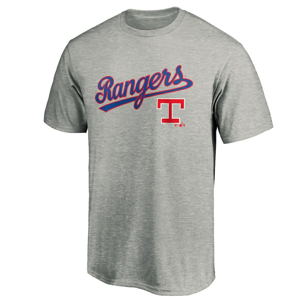 Texas Rangers Team Wahconah T-Shirt - Heather Gray T-shirts