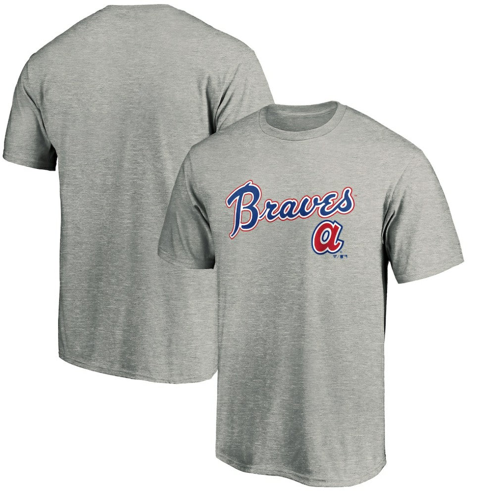 Atlanta Braves Team Wahconah T-Shirt - Heather Gray T-shirts