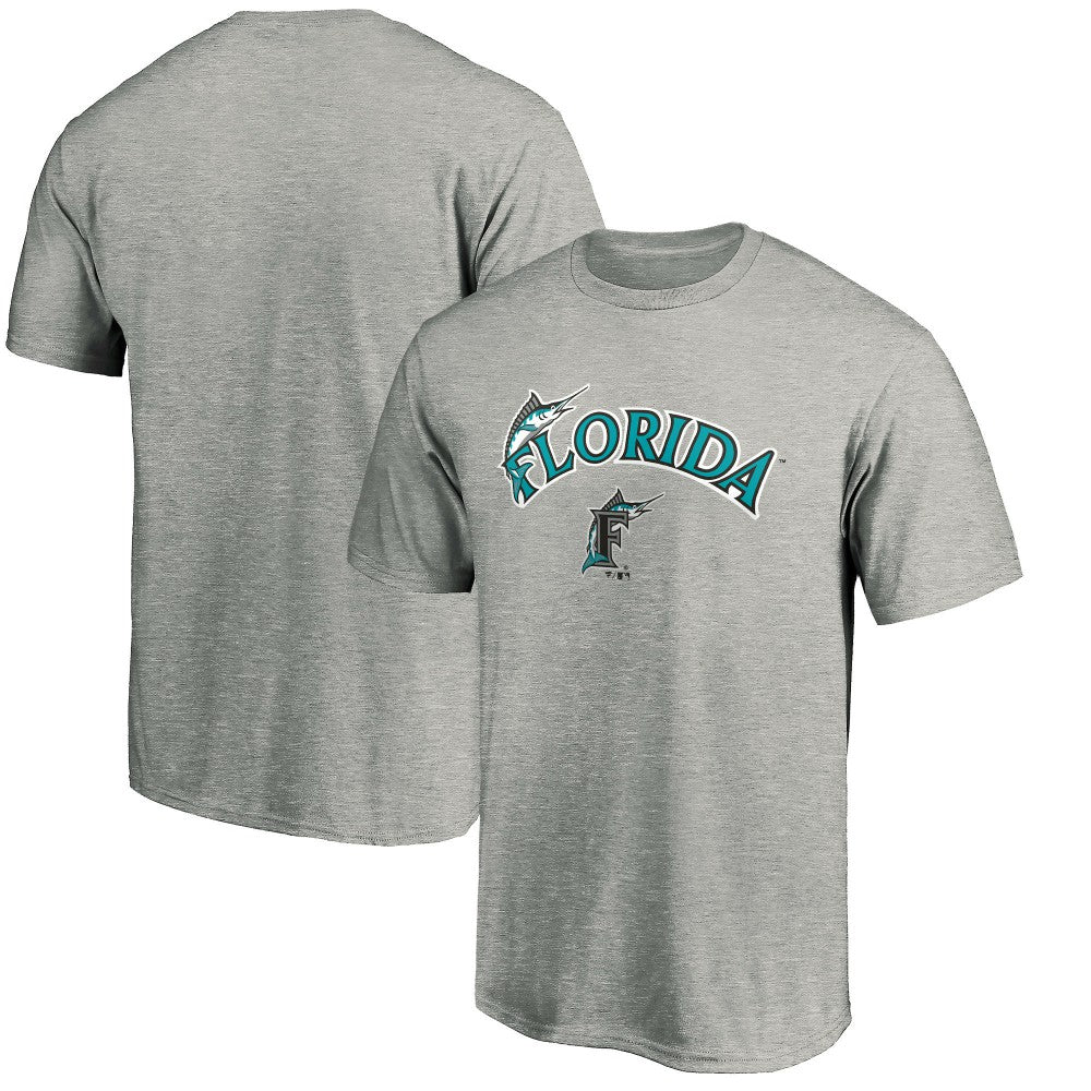 Florida Marlins Cooperstown Collection Team Wahconah T-Shirt - Heather Gray T-shirts