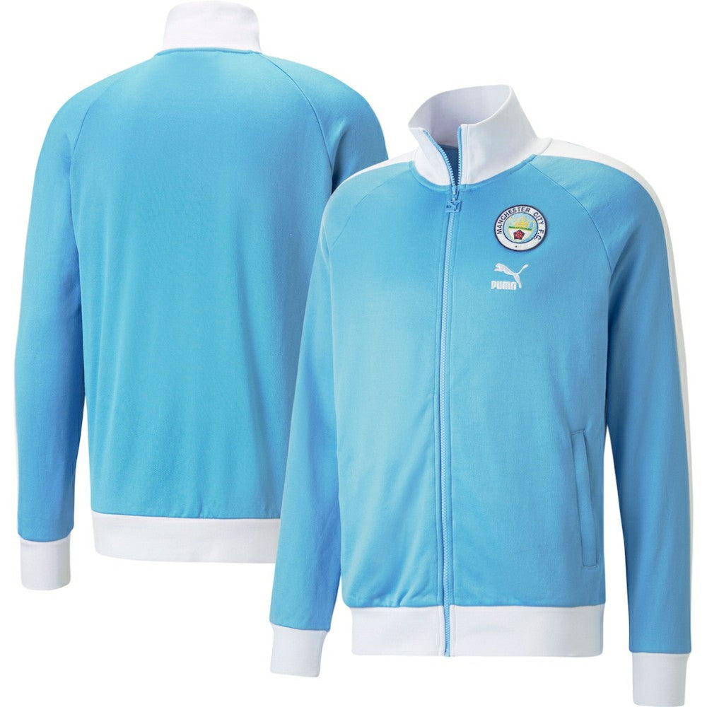 Manchester City ftblHeritage T7 Raglan Full-Zip Track Jacket Sky Blue sale
