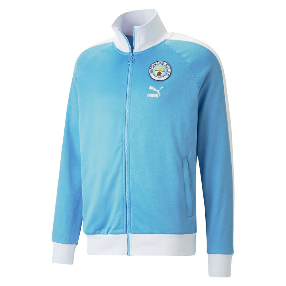 Manchester City ftblHeritage T7 Raglan Full-Zip Track Jacket Sky Blue sale